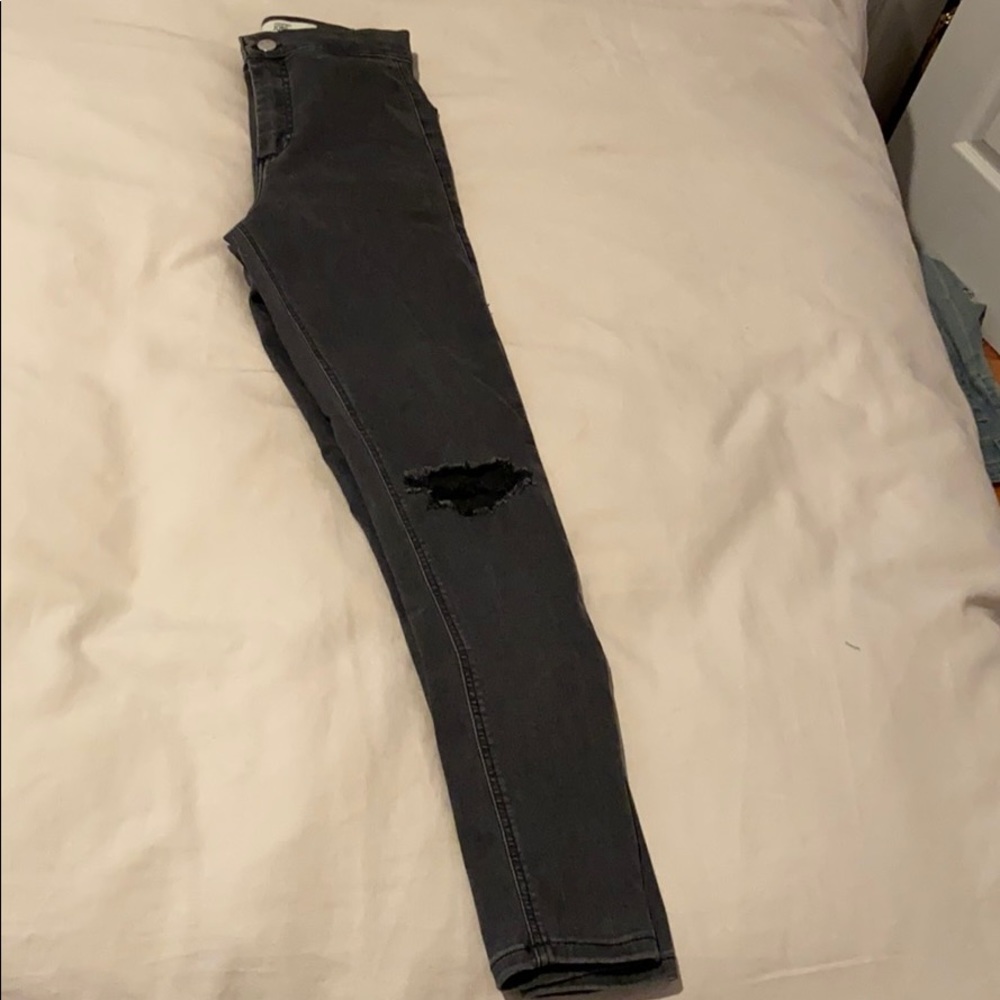 TopShop Moto Joni High-waisted Gray Jeans